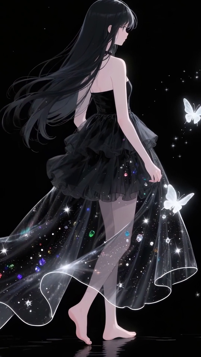 黑夜引蝶少女
