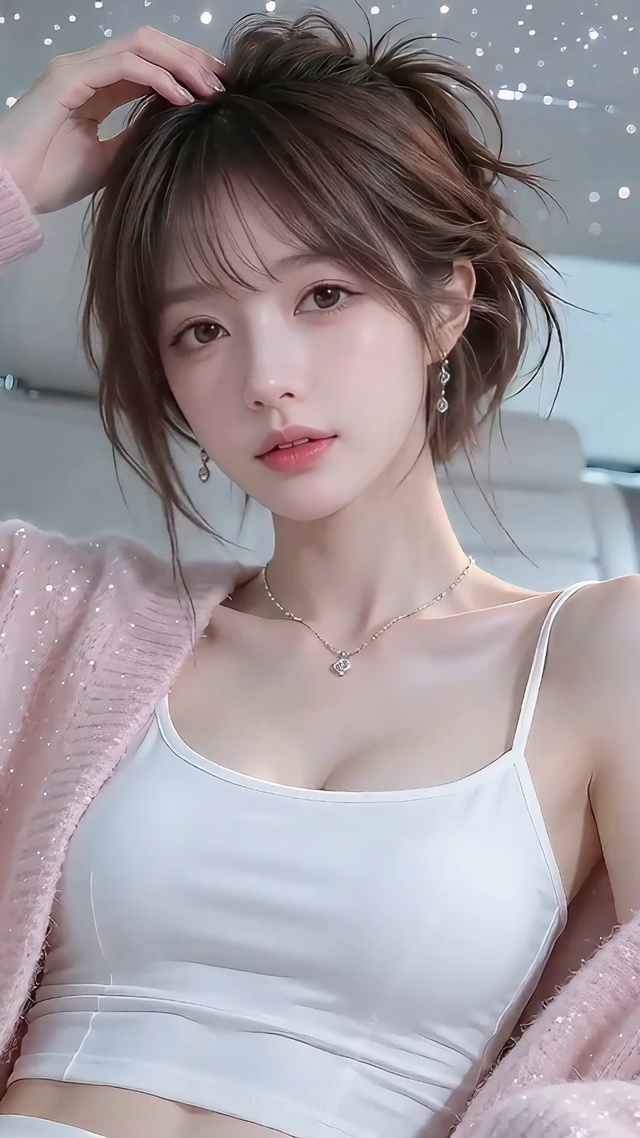 车厢可爱少女