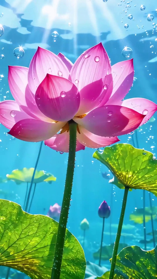 碧水清莲