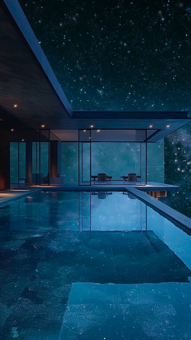 星空别墅泳池