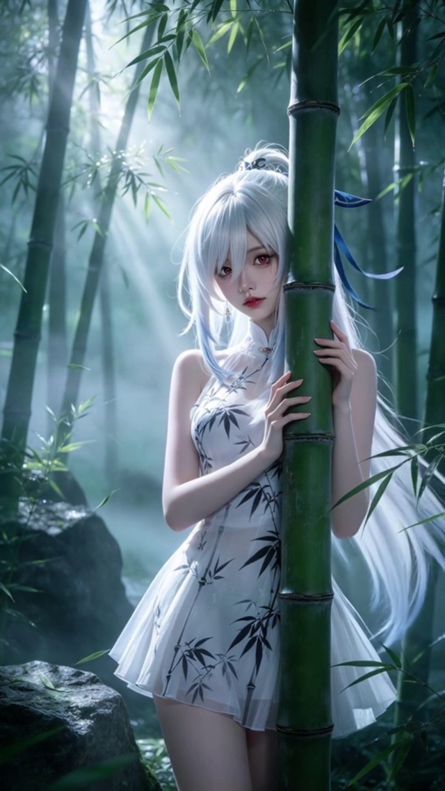二次元竹林少女