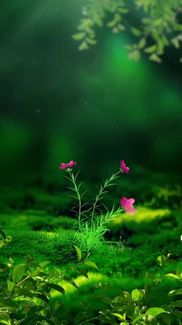绿色护眼花草