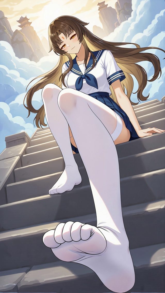 国风丨插画丨神女丨水手服