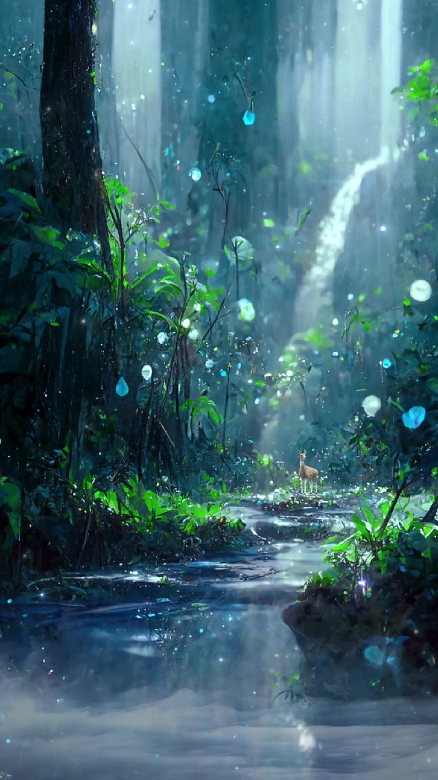 森林深处的景色