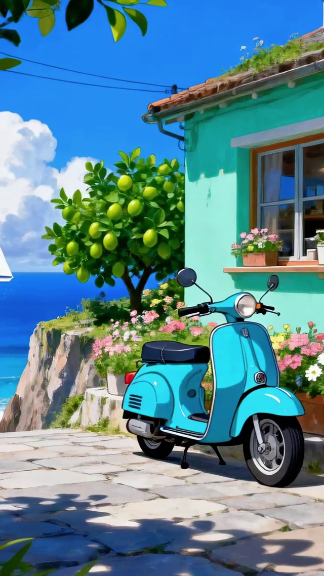 花与海风