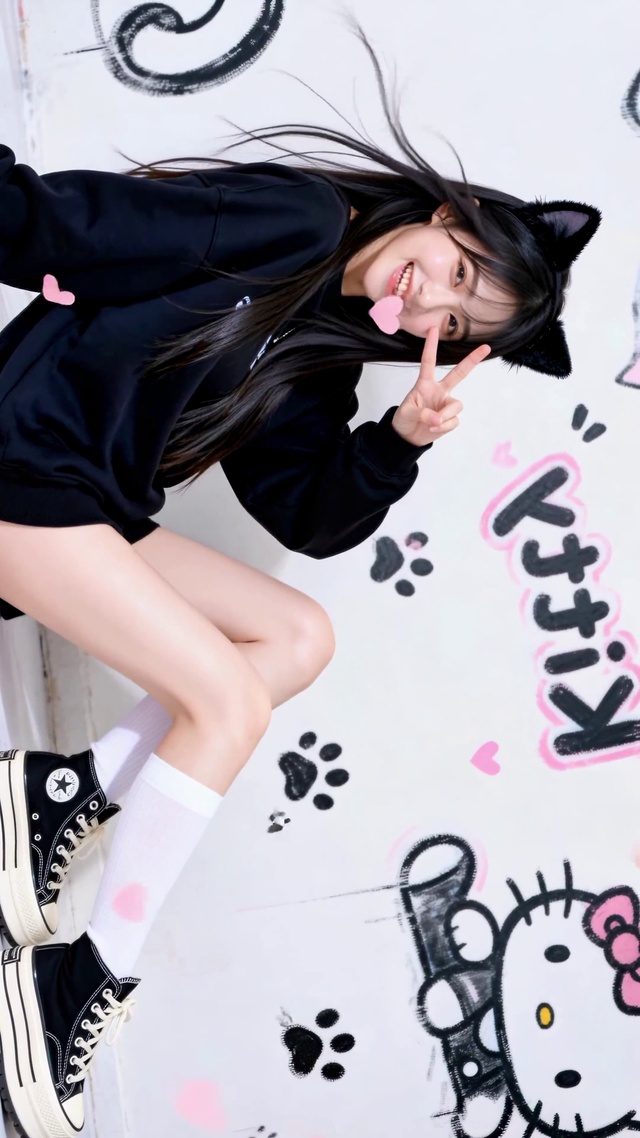 可爱猫耳清纯美少女