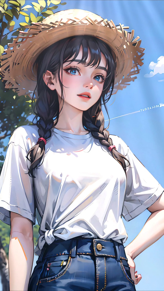 4K卡通 纯洁的邻家女孩
