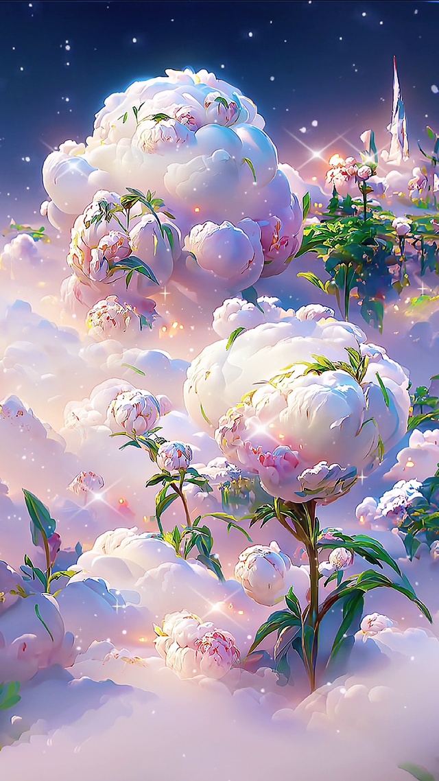 云海之上牡丹花