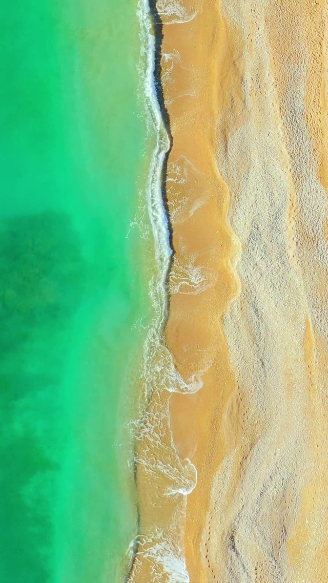 解压沙滩海浪4K