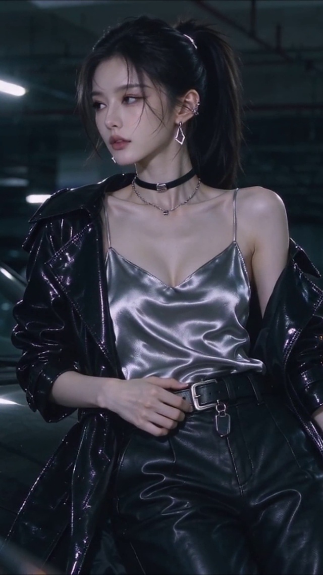 黑衣美女