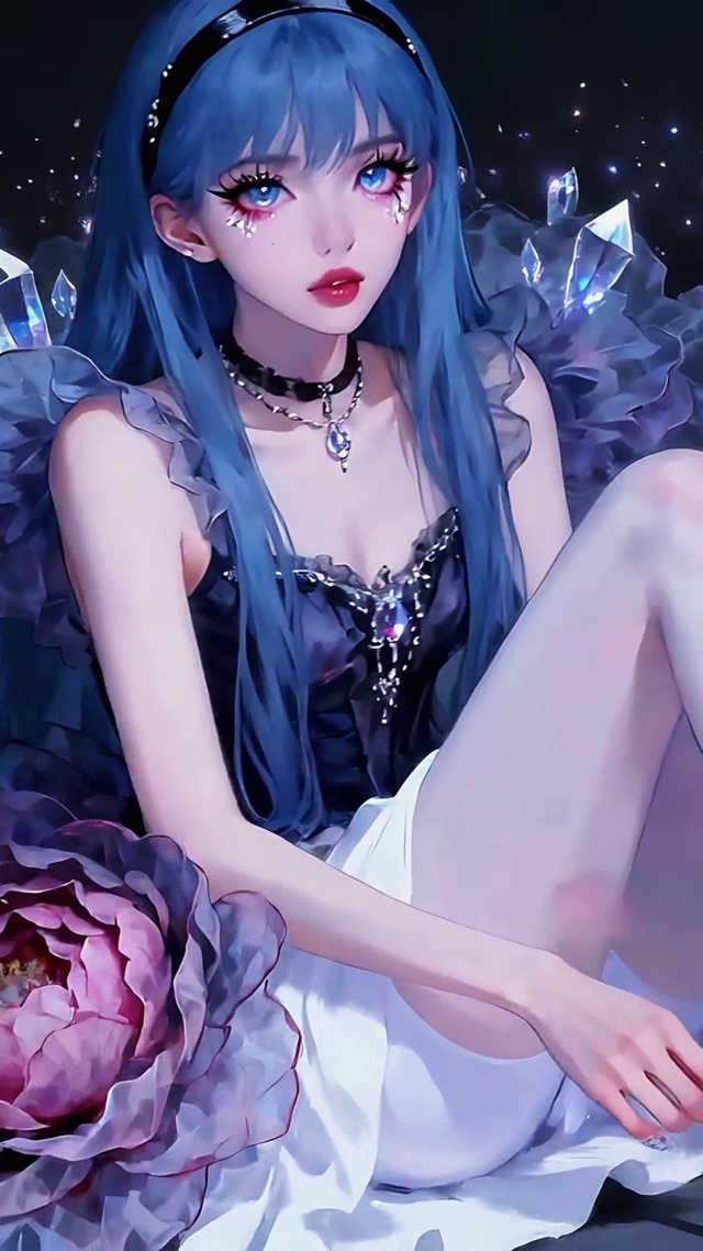 绑鞋带的花舞少女