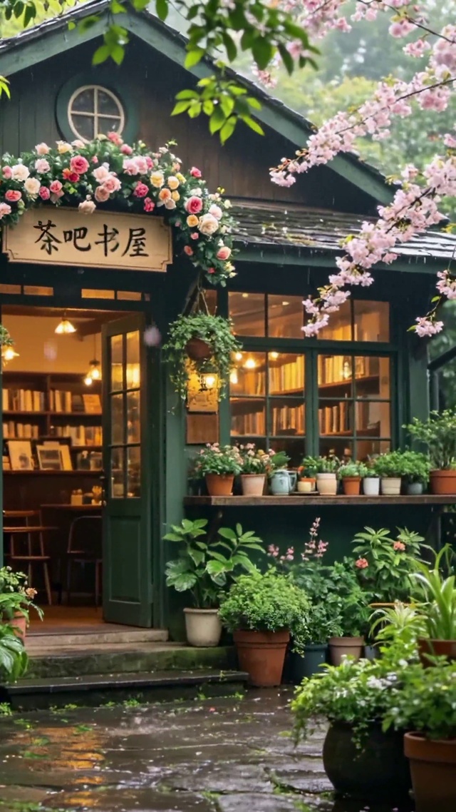 雨中森系茶吧书屋