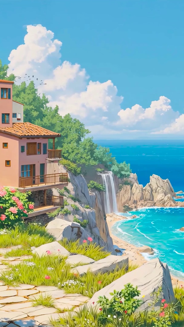 夏天治愈海景小屋