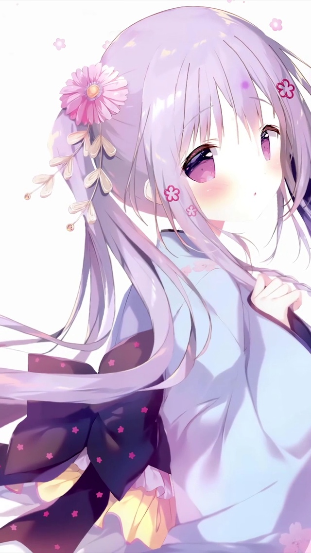 可爱紫发女孩_1