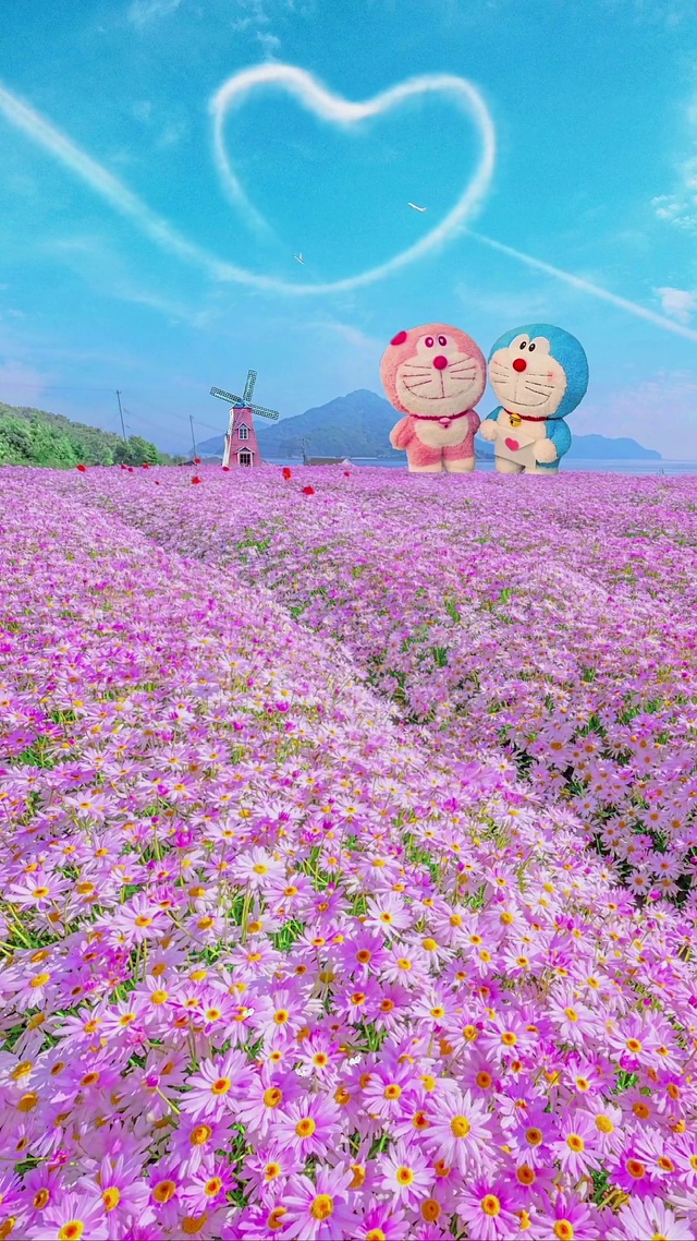 哆啦A梦和小雏菊
