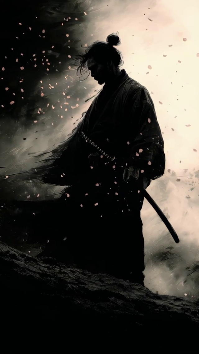 水墨武士
