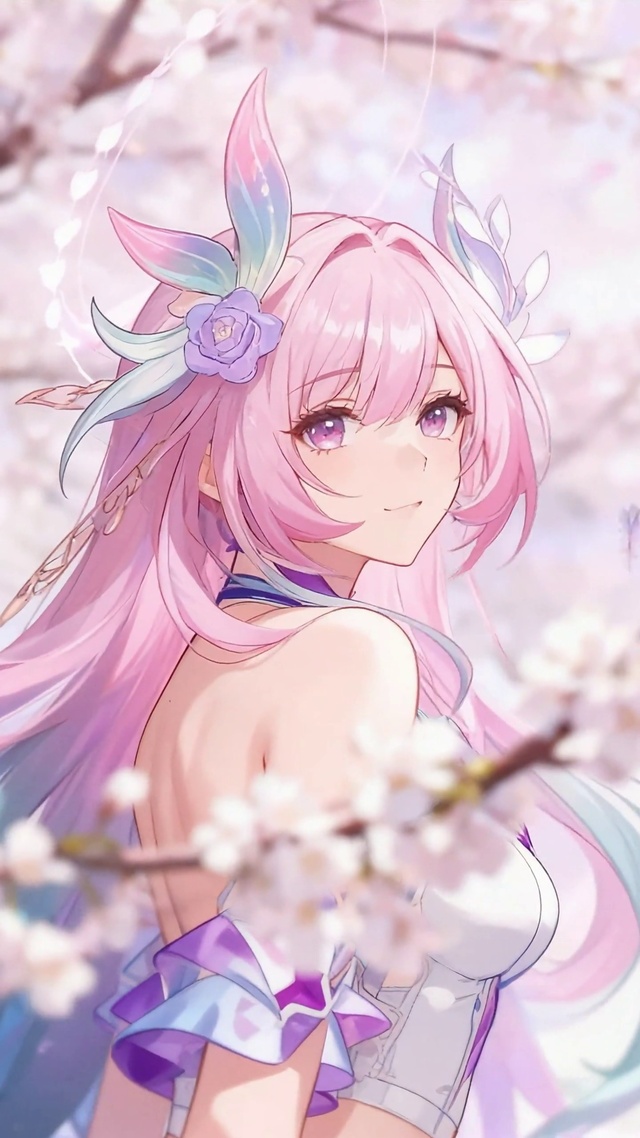 昔涟樱花树下回眸