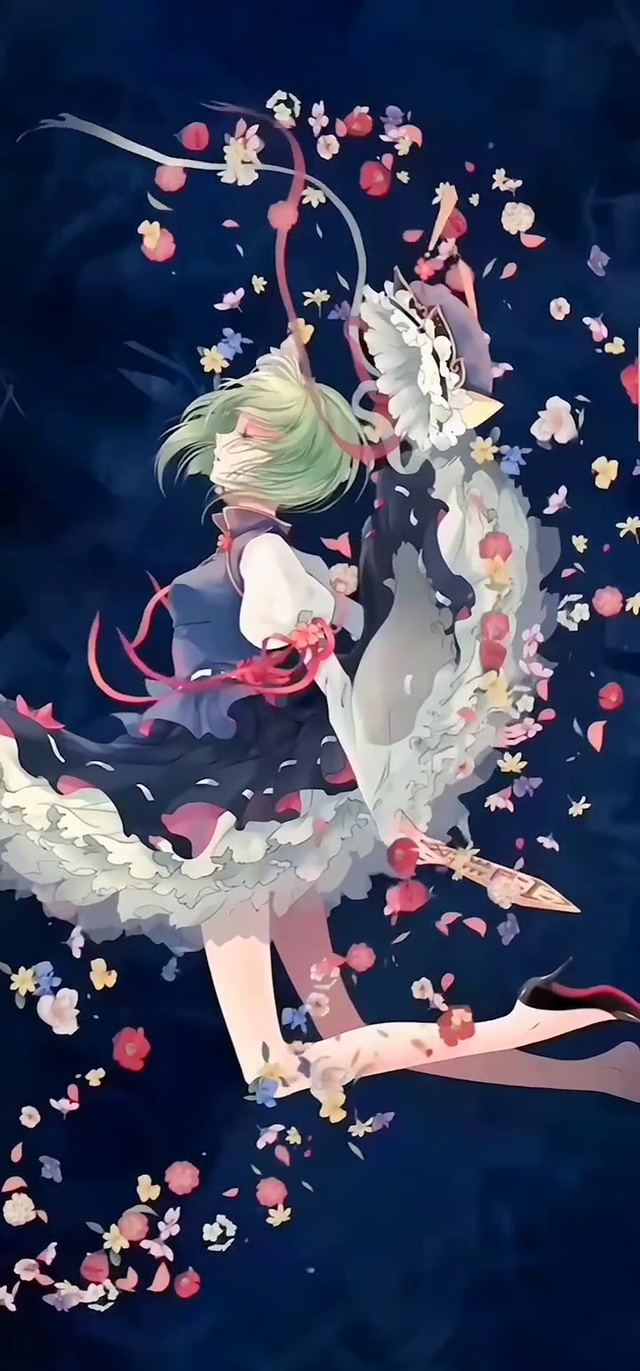 风中的少女