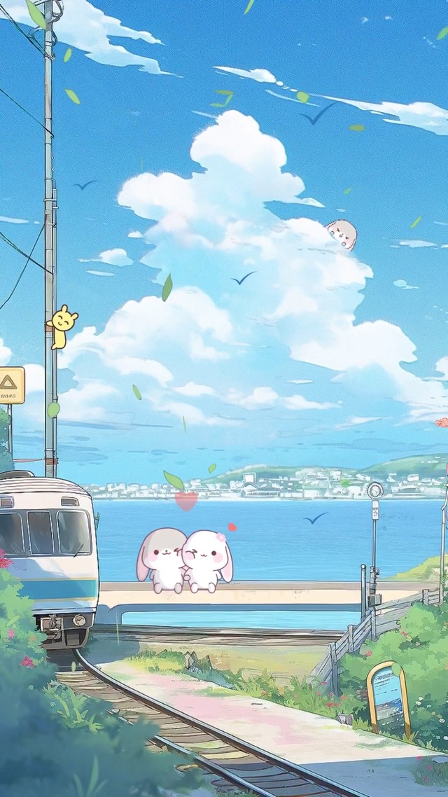 港口站台边的小兔子