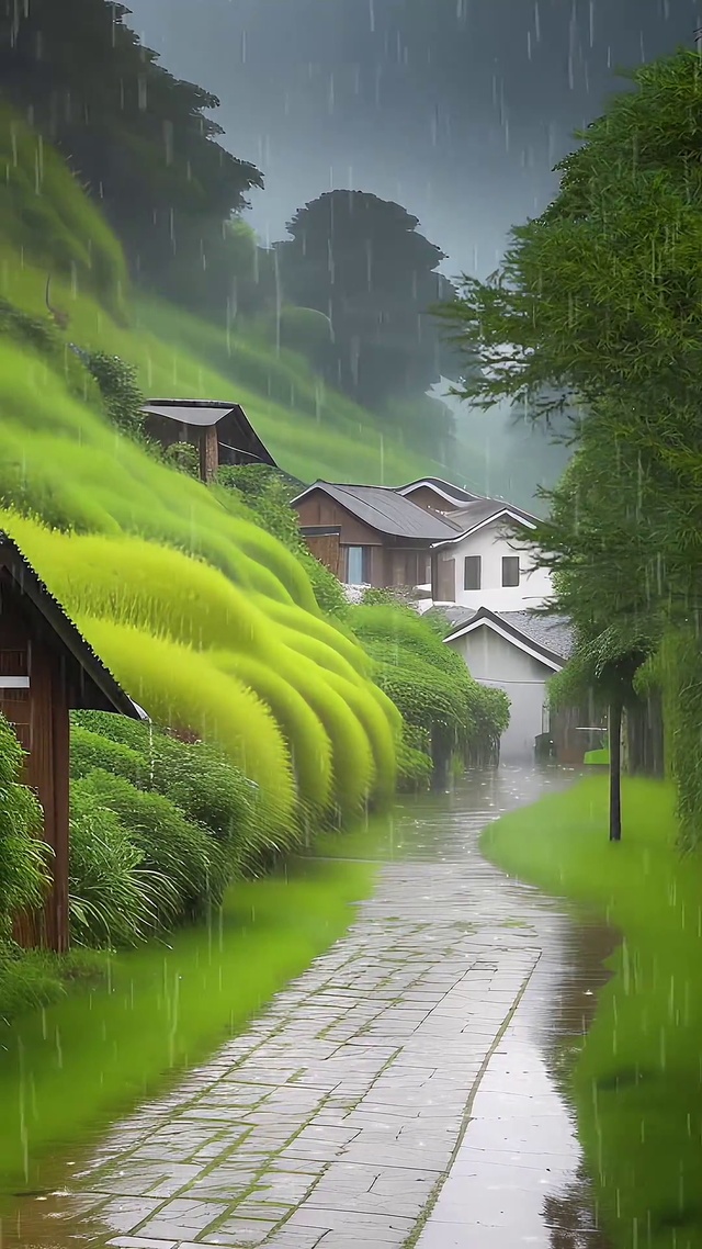 山村细雨(风景手机动态壁纸) - 风景手机壁纸下载 - 元气壁纸