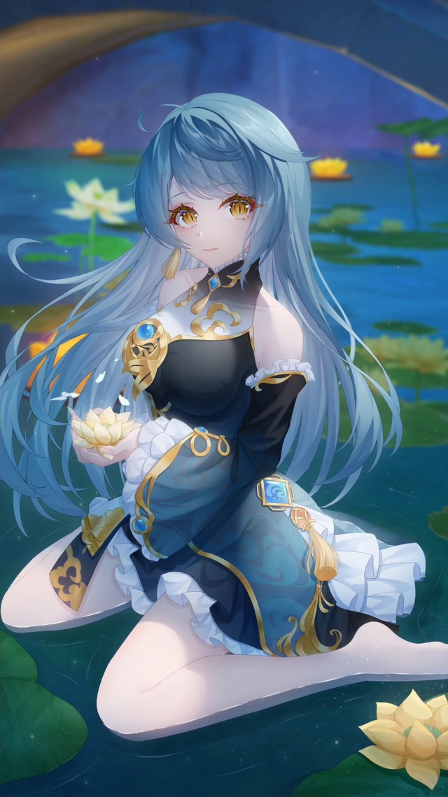 荷塘月色捧睡莲4k