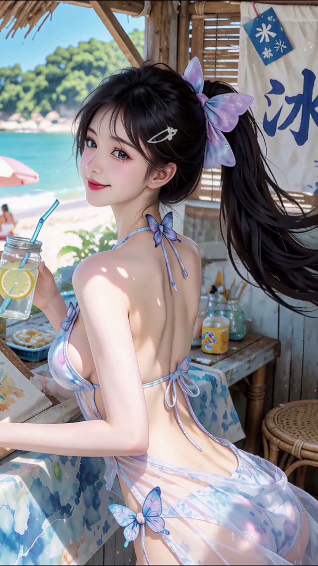 海边美女