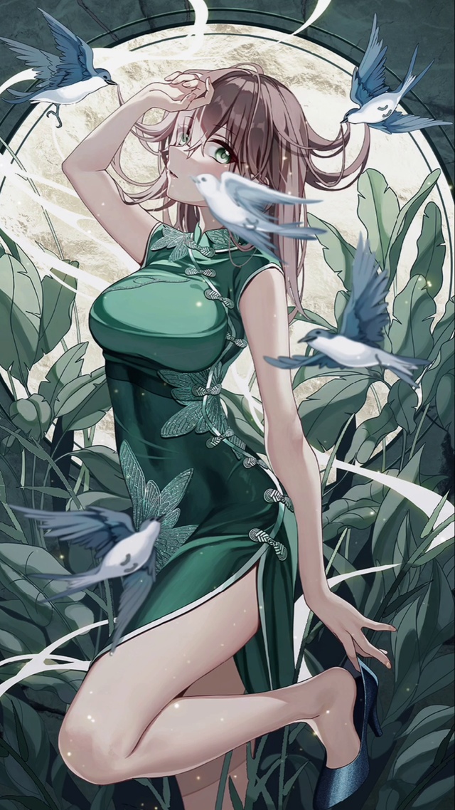 青花瓷旗袍小姐姐