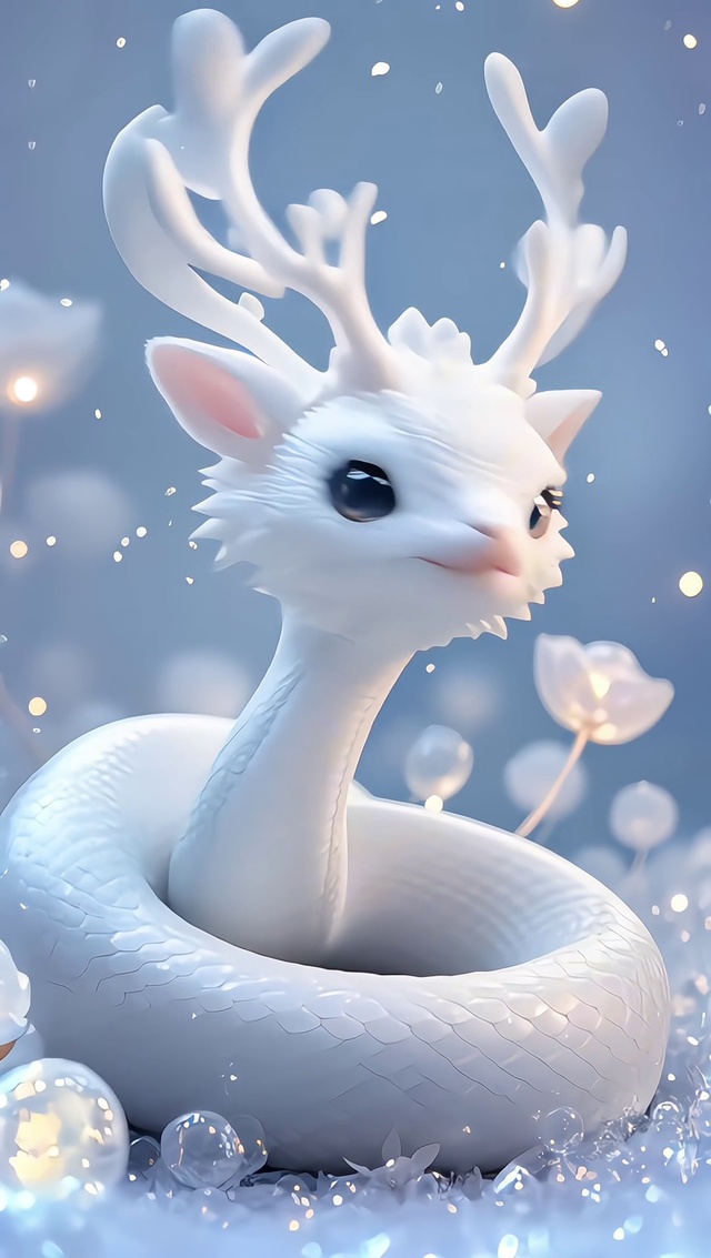 可可爱爱的小白蛇