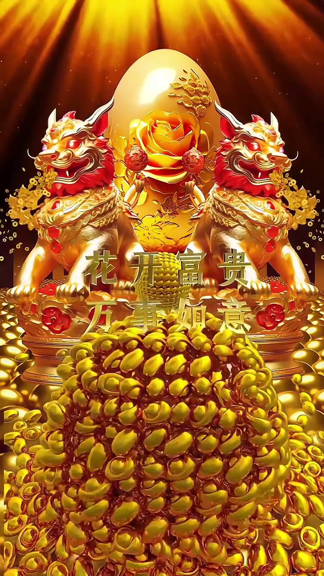 花开富贵，富贵满堂