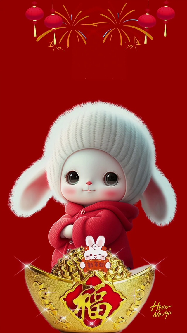 新年发财兔
