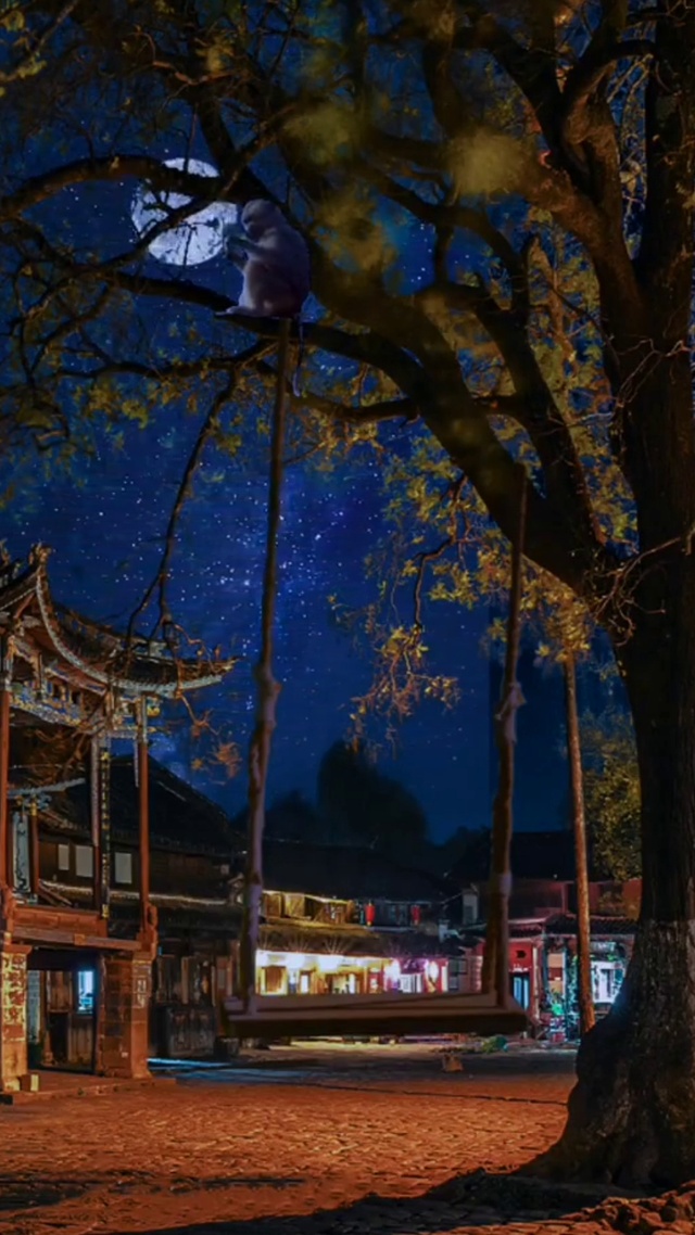 治愈小镇星空
