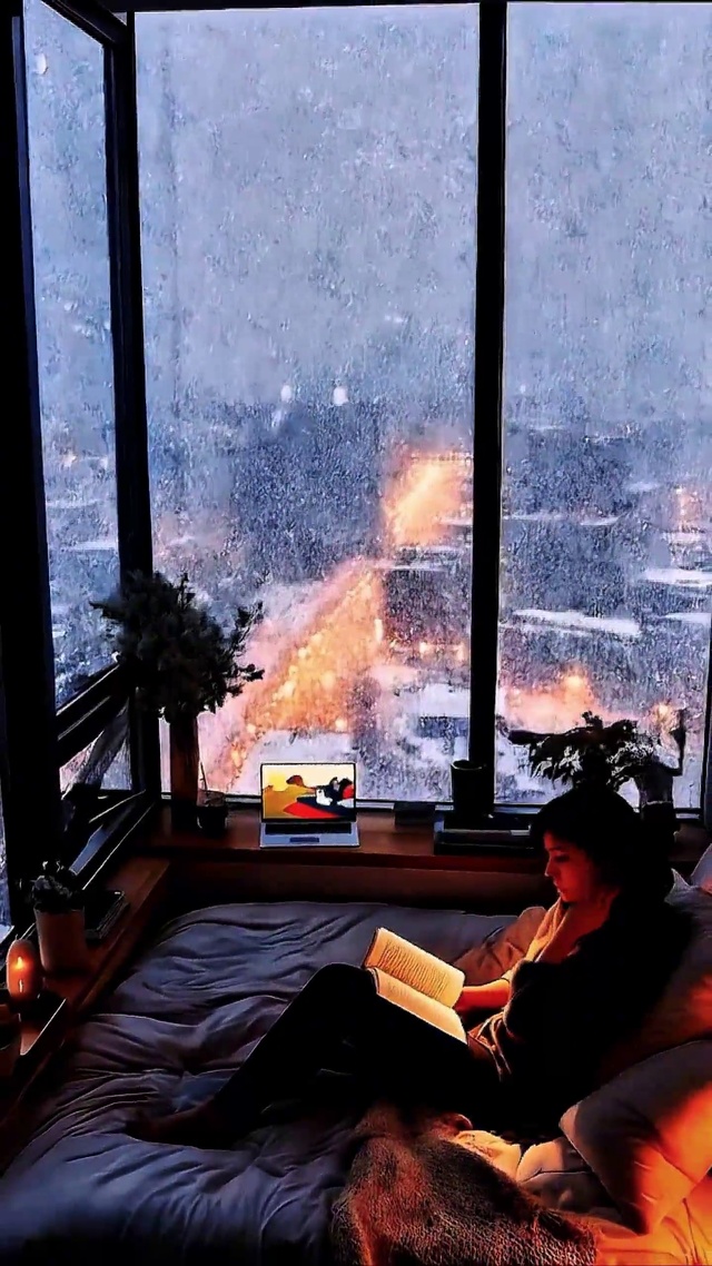 窗外大雪