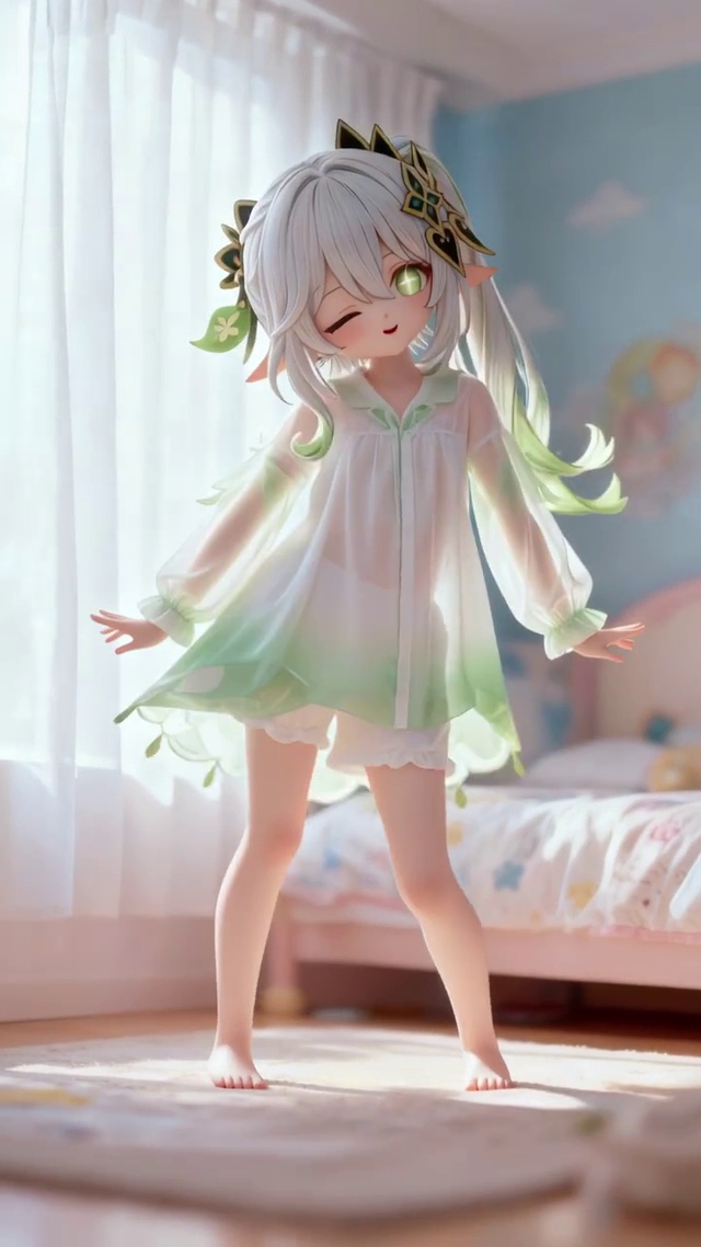 可爱的动漫小女孩