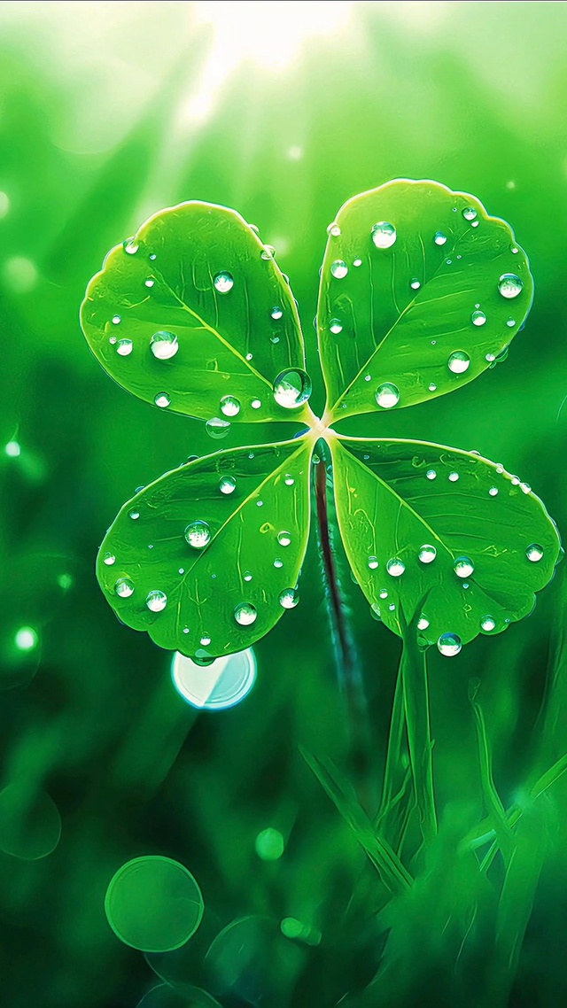 清新护眼四叶草