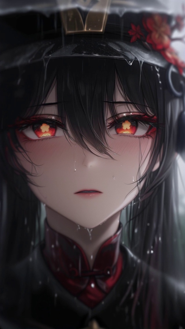 原神胡桃/悲伤少女/淋雨