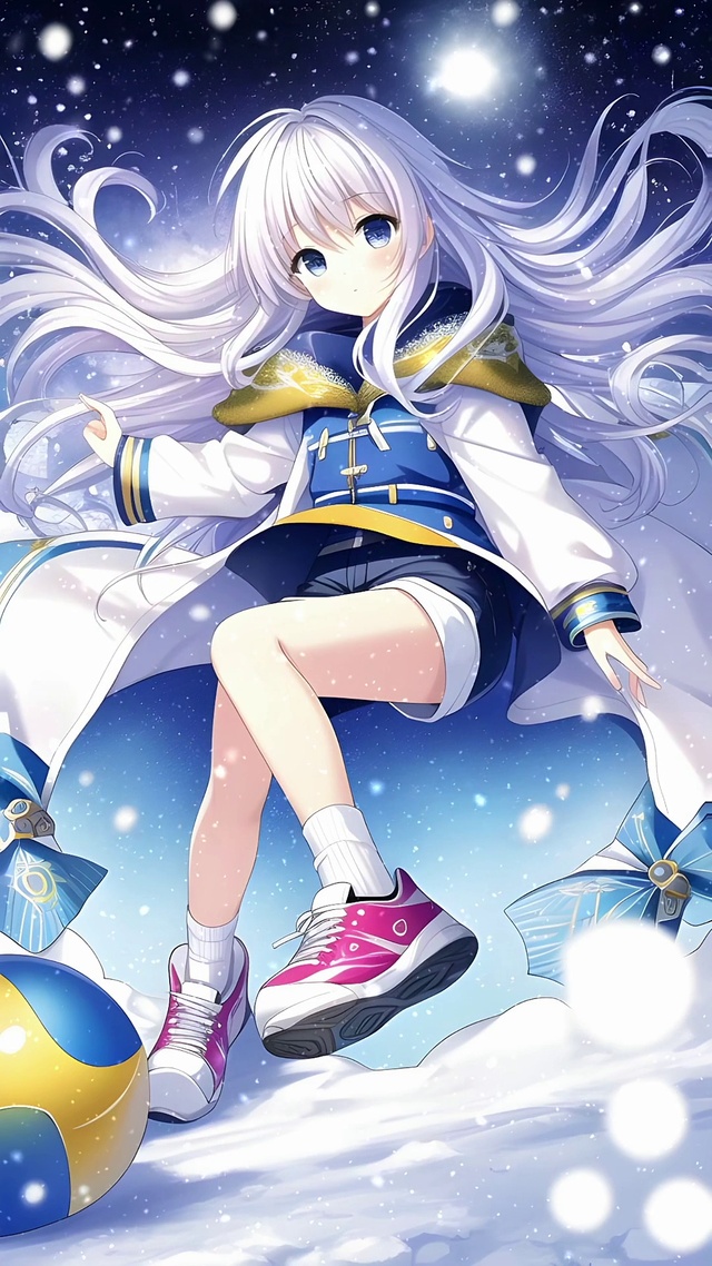 雪地运动少女