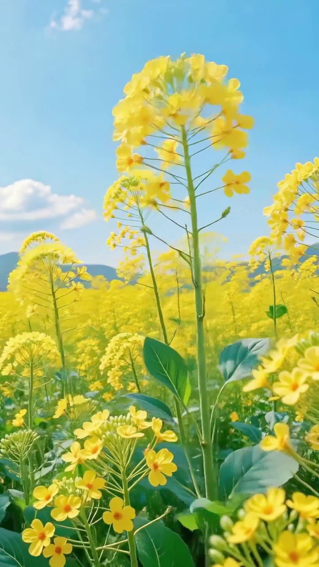 晴日花海菜花黄