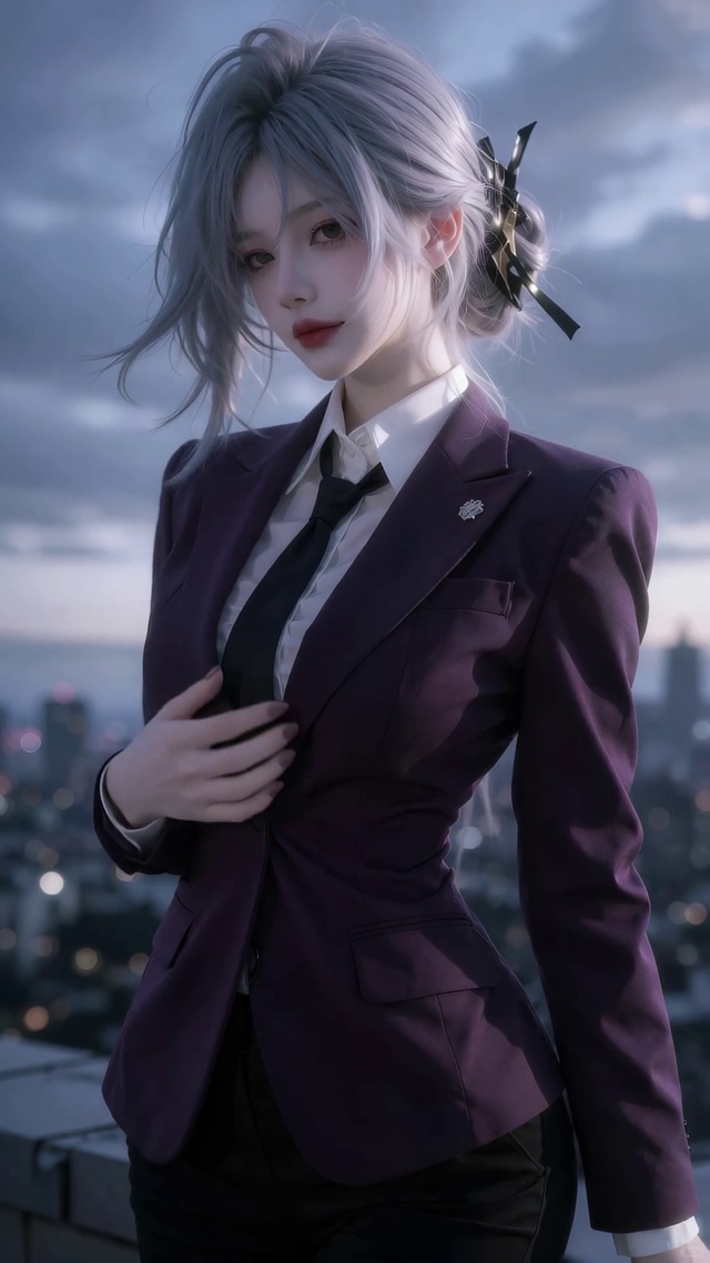 银子‖紫西装御姐