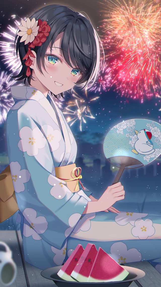 夏日祭烟火少女