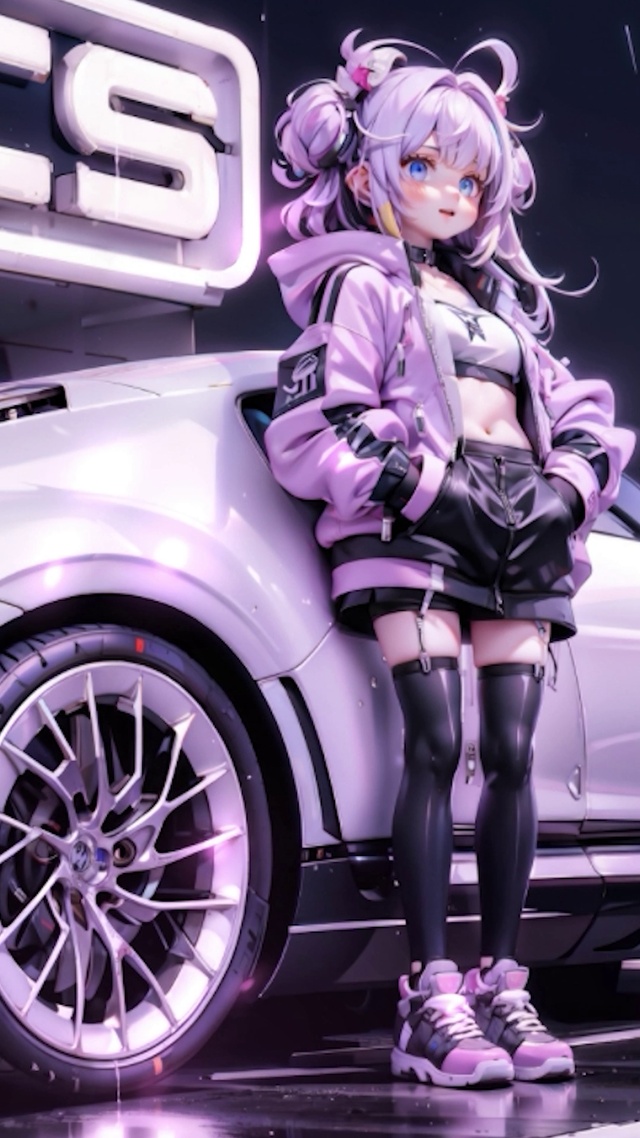 小女孩汽车