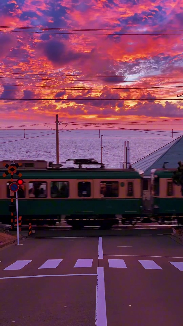 和喜欢的人一起看晚霞