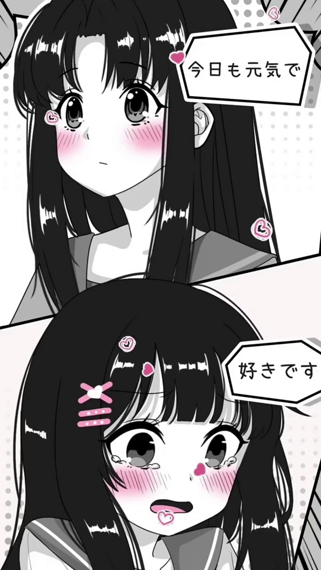 二次元黑白壁纸