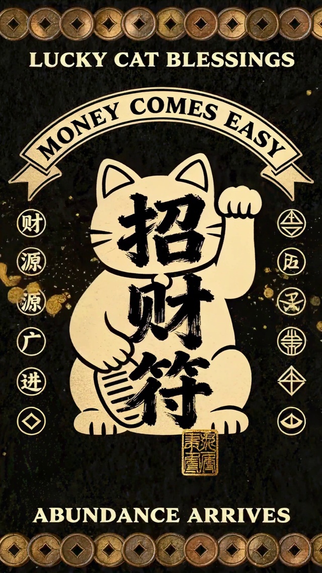 招财符招财猫