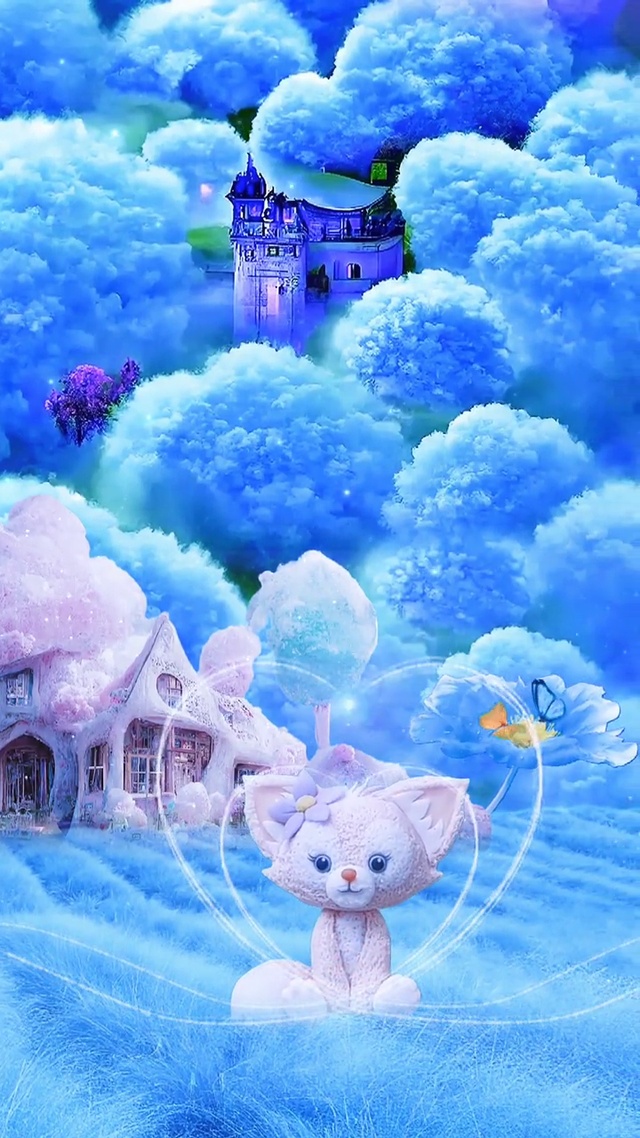 蓝色梦幻小可爱