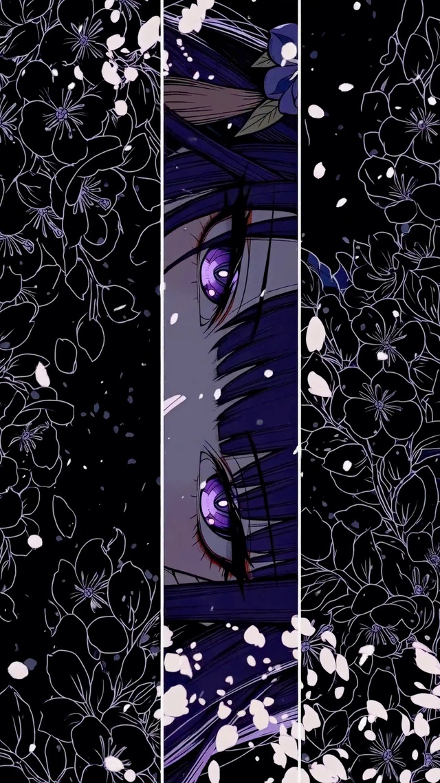 暗紫樱花紫瞳美少女