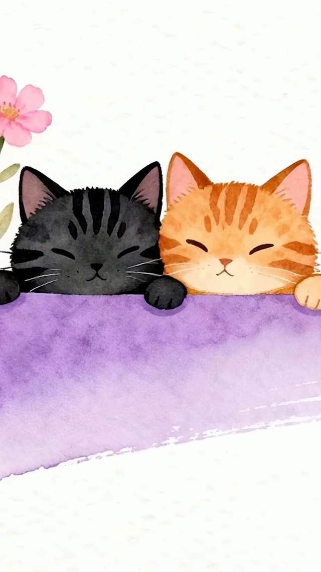 两只可爱猫咪