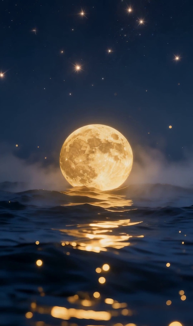 海中月
