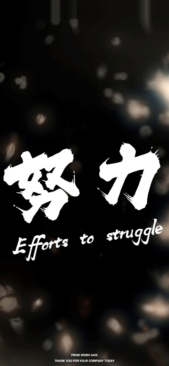 你只管努力剩下的交给天意