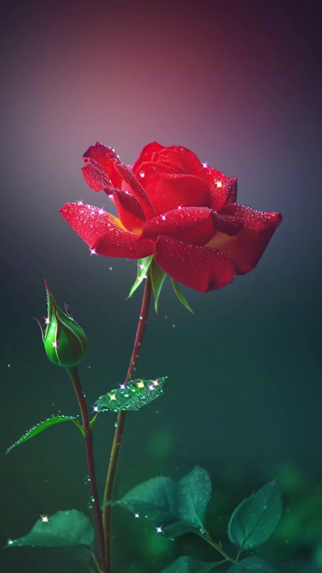 一朵玫瑰送给你