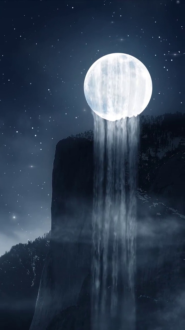 月华倾天下，星辰满夜空